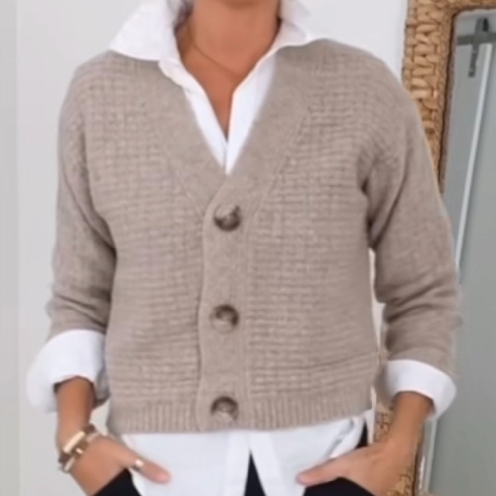 Universal Thread Button-Front Knit Cardigan - image 1